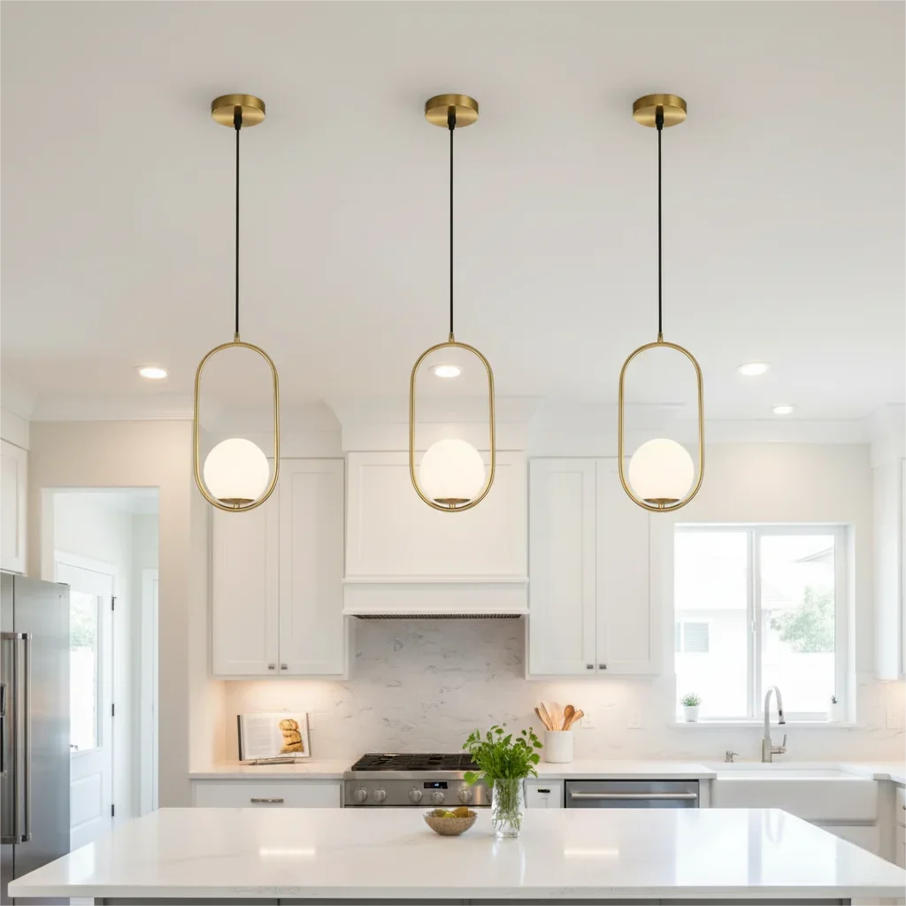 Modern LED Pendant Light Iron Golden Metal Cage Hanging Lamp Ceiling Living Room Restaurant Shop Bar Chandelier Decoration Qme