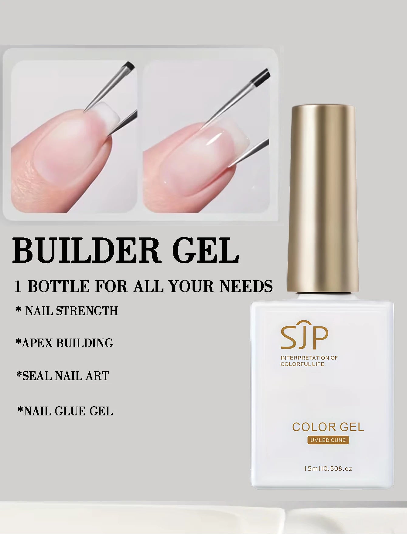 Nail Art Functional Gel UV Base Coat Extension Building Matte Qme 04