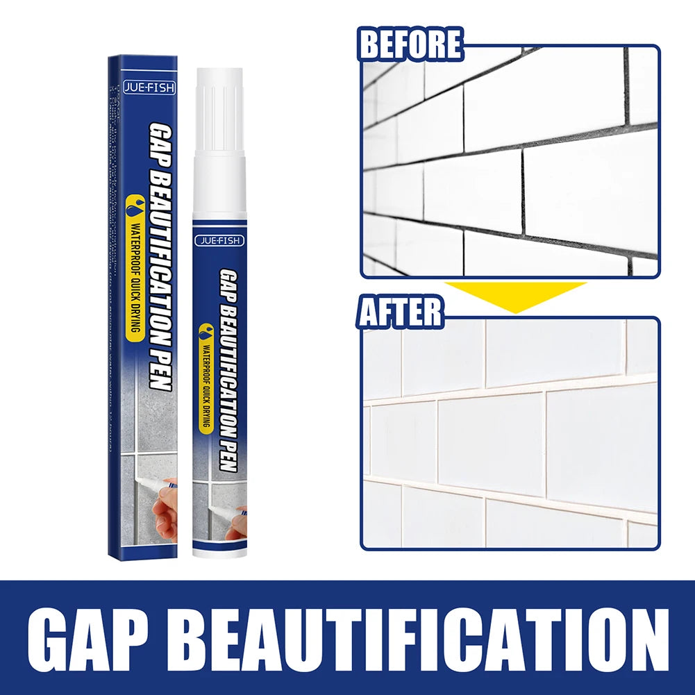 Tile Repair Pen Tile Refill Wall Grout Bathroom Porcelain Filling Agents Waterproof Mouldproof for Home Qme