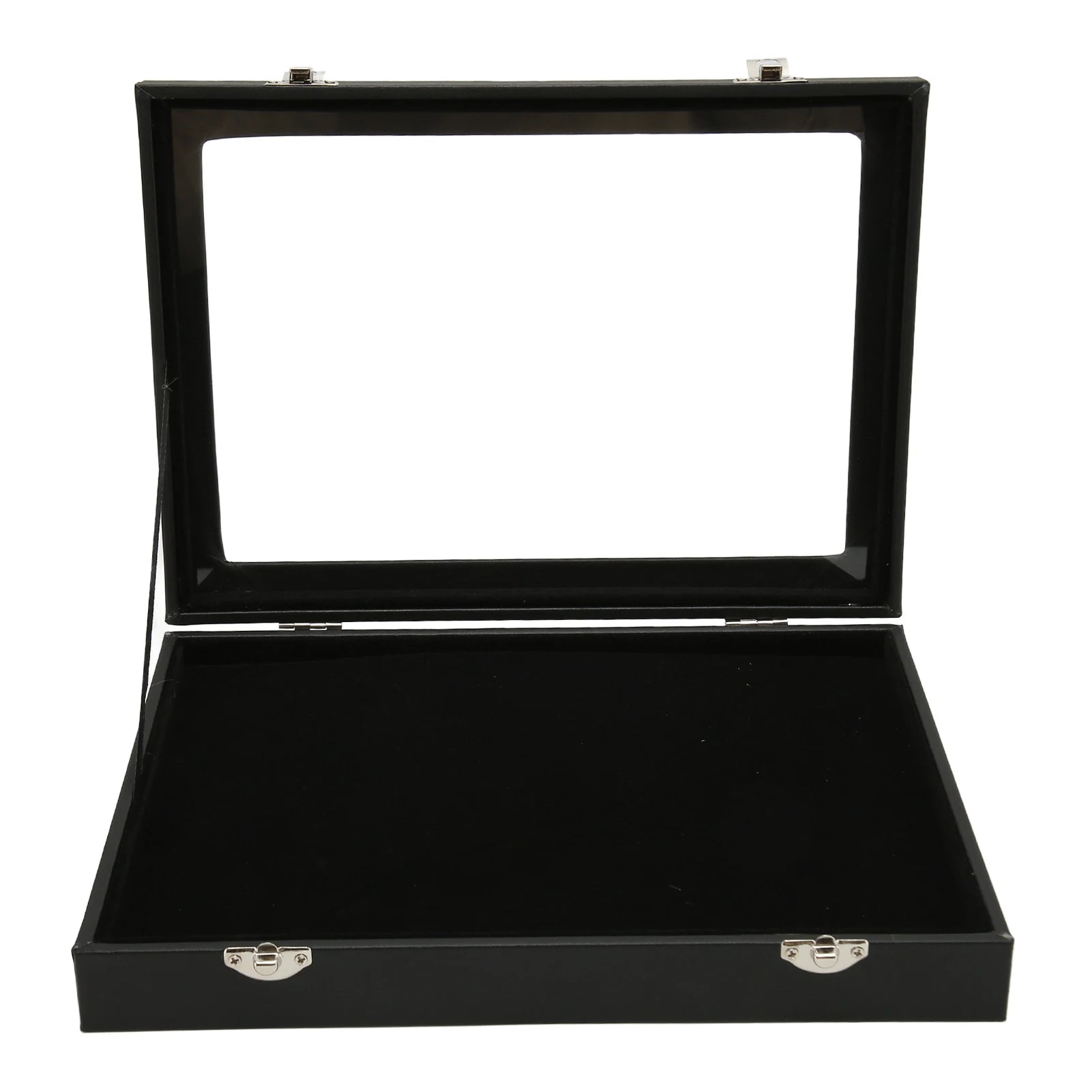 Medal Frame Box Space Saving Pin Display Case Dustproof Transparent Lid Sponge Lining with Lock Buckle for Badge Collection Qme