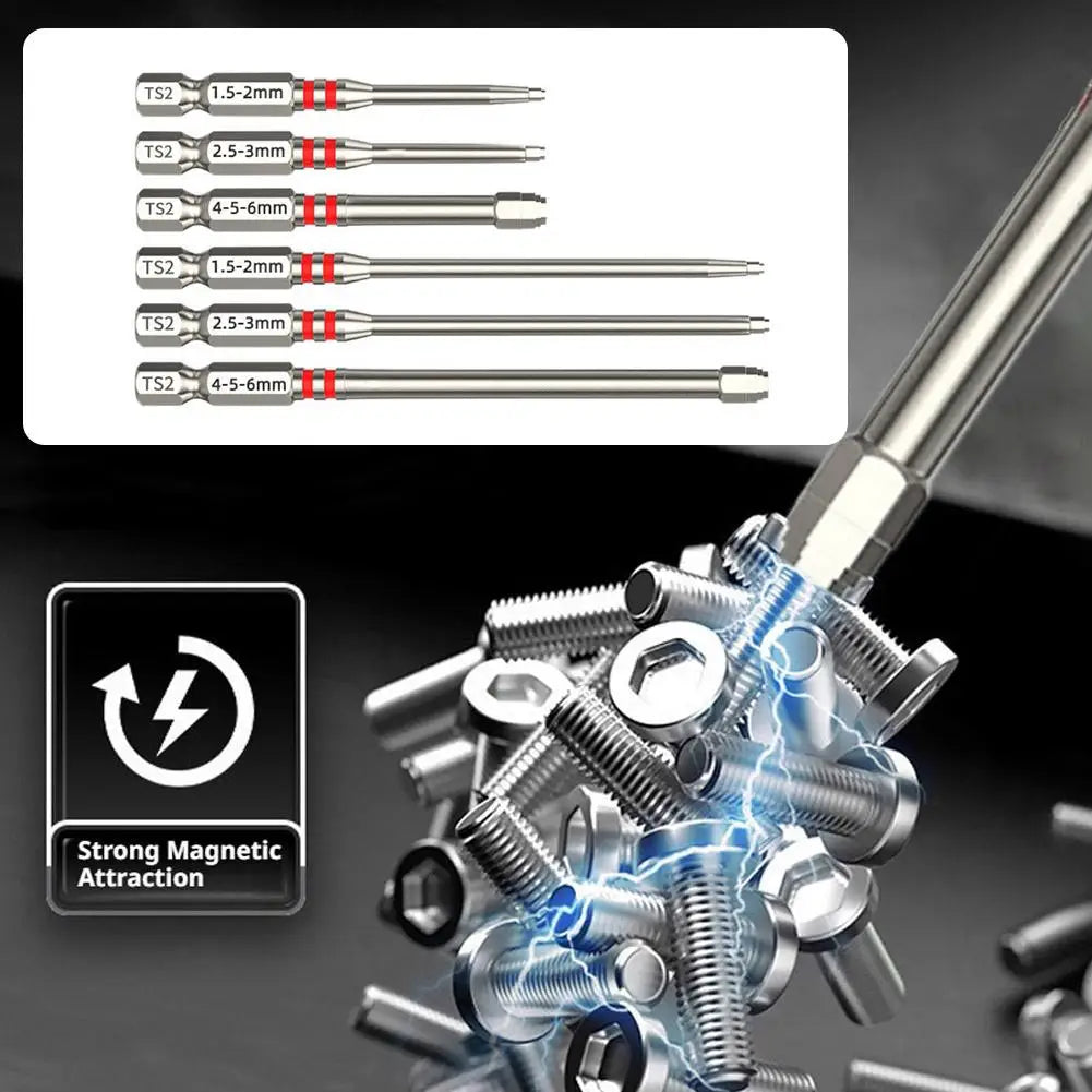 Pagoda-shaped Hex Bits Quick Change Shank Bit Screws Fasteners S2 Qme