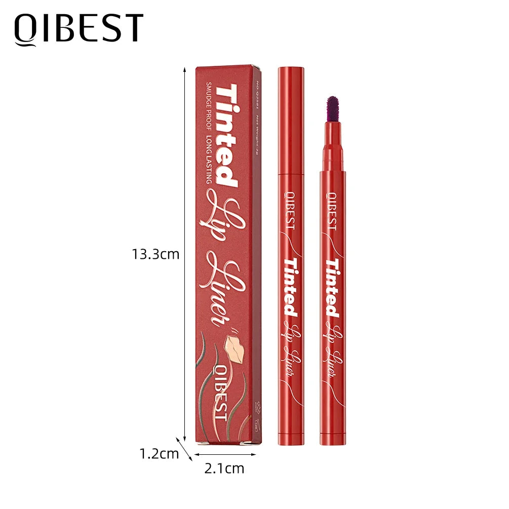 Matte Lip Liner Waterproof,Sweatproof,Multi-color Correcting Liquid Lipstick Pen Sexy Red Brown Lip Makeup Outline Lips Contour Qme