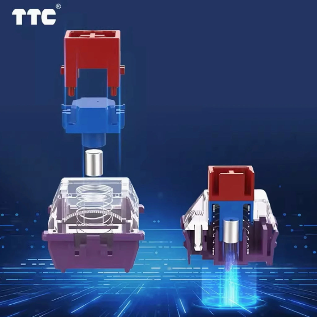 TTC Magnetic Swtich Mechanical Keyboard Switch High Light Transmittance E-Sports Gaming PC Atk68 Na87 Hm66 Magneto Swtich Qme