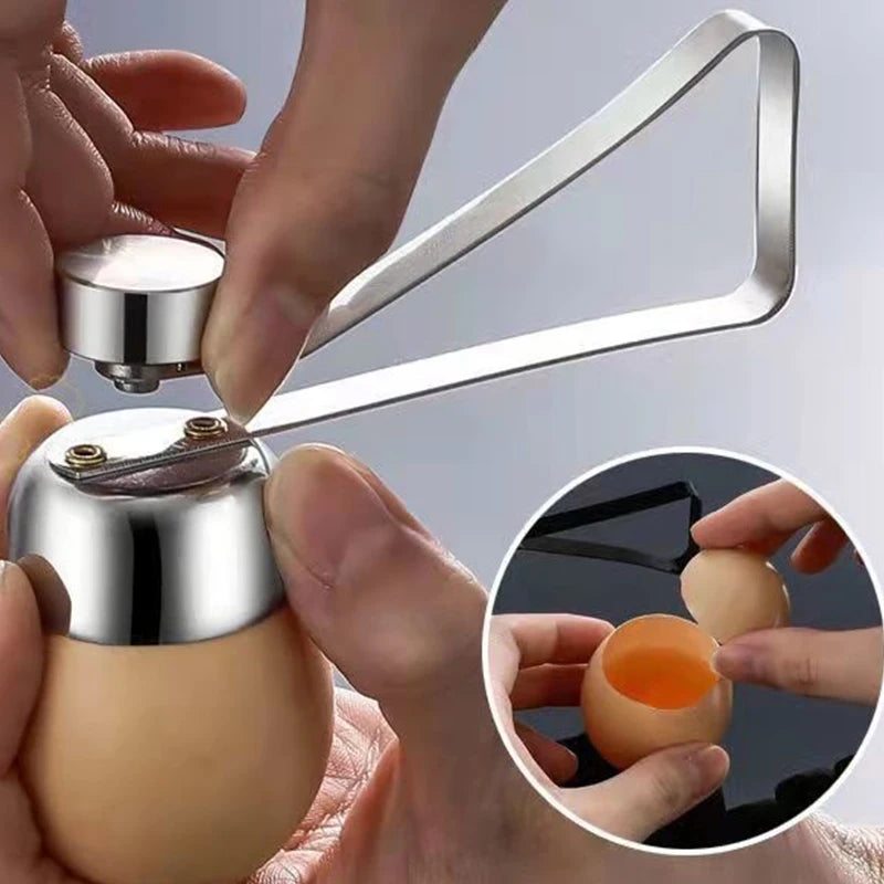 Eggshell Topper Cutter Stainless Steel Egg Cracker Opener Remover Qme