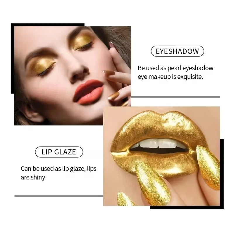 2-in-1 Liquid Eyeshadow Lip Gloss Mermaid Pearlescent Shimmer Qme