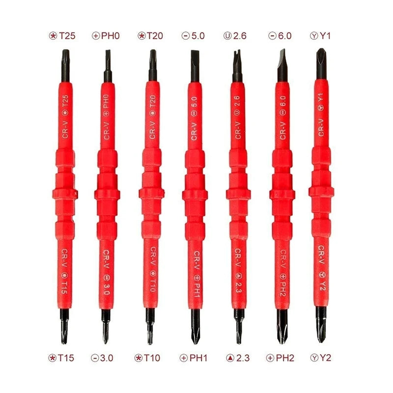 Electrician Repair Tools 1000V Changeable Insulated Screwdrivers Qme