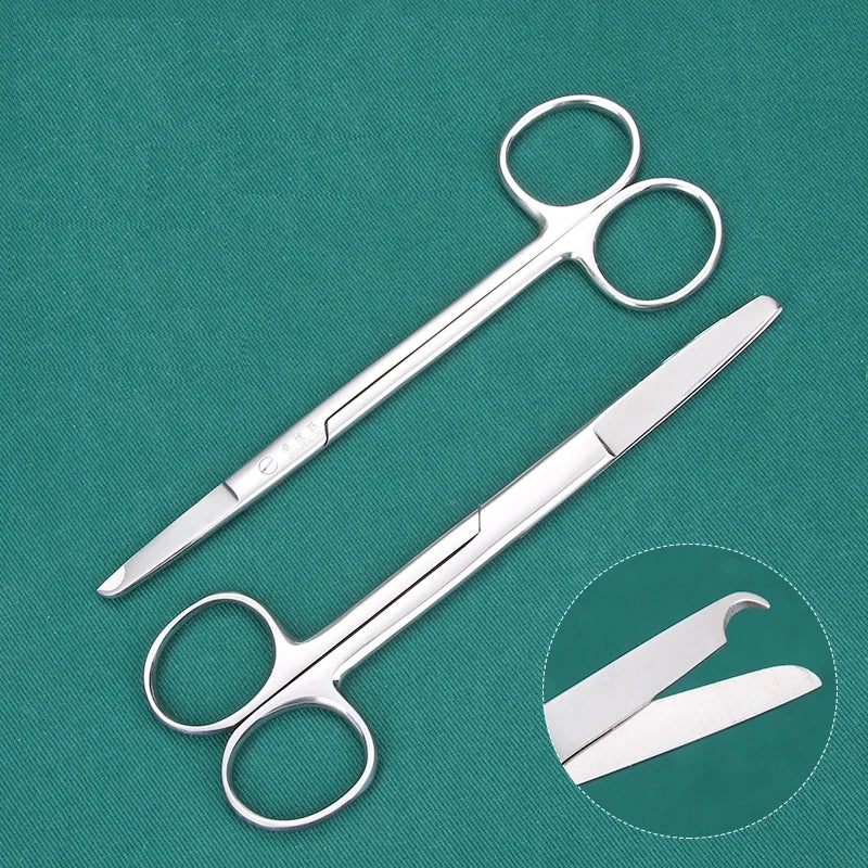 Remove Suture Scissors Stainless Steel Medical Trim Crescent Notch Qme
