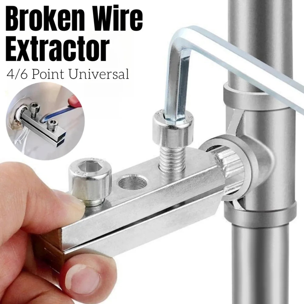 4/6 Point Broken Wire Extractor Water Pipe Breakage Broken Wire Slide Tooth Broken End Remover Faucet Angle Valve Repair Tool Qme