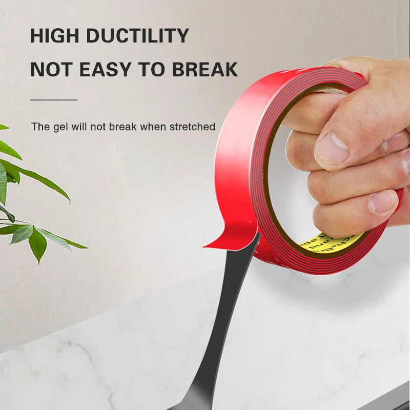 Double sided Adhesive Tape Extra Strong Acrylic Foam Adhesive Tape Automotive Thickened High Temperature Fixing Sticky Tape Tool Qme