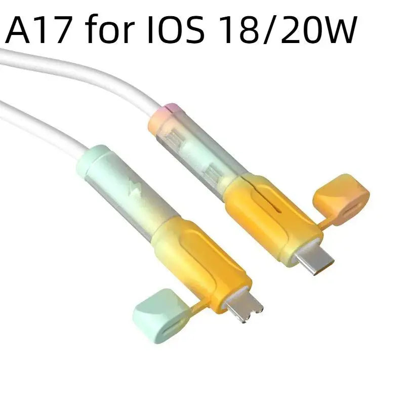 Charger Cable Protector Soft Silicone Cover C Cord Saver Practical Qme A17