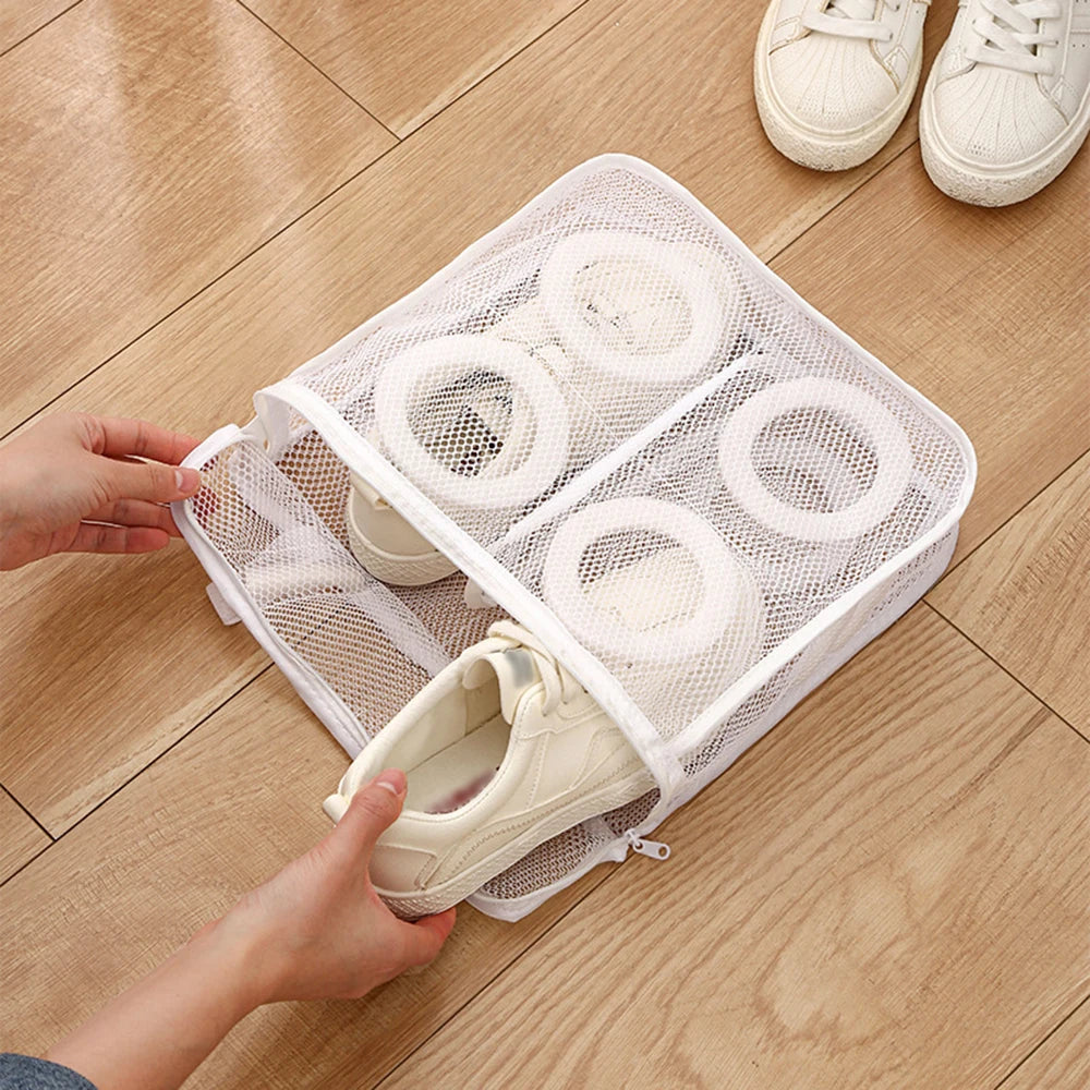 Laundry Bag Protection Bag Lazy Person Shoe Bag Bra Underwear Bag Protection Bag Shoe Built-In Divider Bathroom Qme