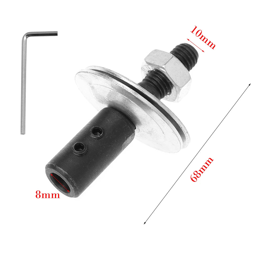 1 Set Spindle Adapter Left/ Right Replacement For Grinding Polishing Shaft Motor Bench Grinder Power Tool Parts Qme Right-8mm