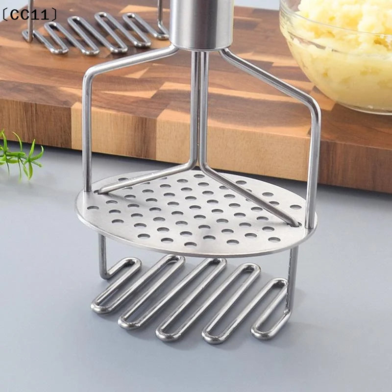 Stainless Steel Potato Press Mashed Potatoes Double-layer Kitchen Qme