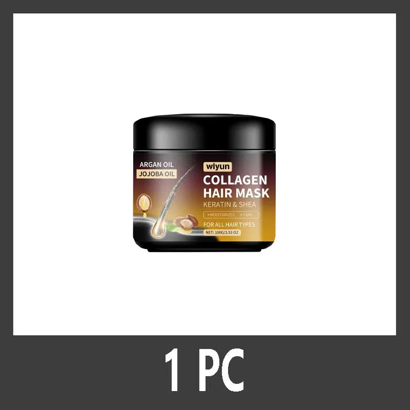 Keratin Hair Mask Moisturizer Conditioner Soft Smooth Frizz Damaged Hair Care Repair Damaged Hair Restore Shine Mask Qme 1PC
