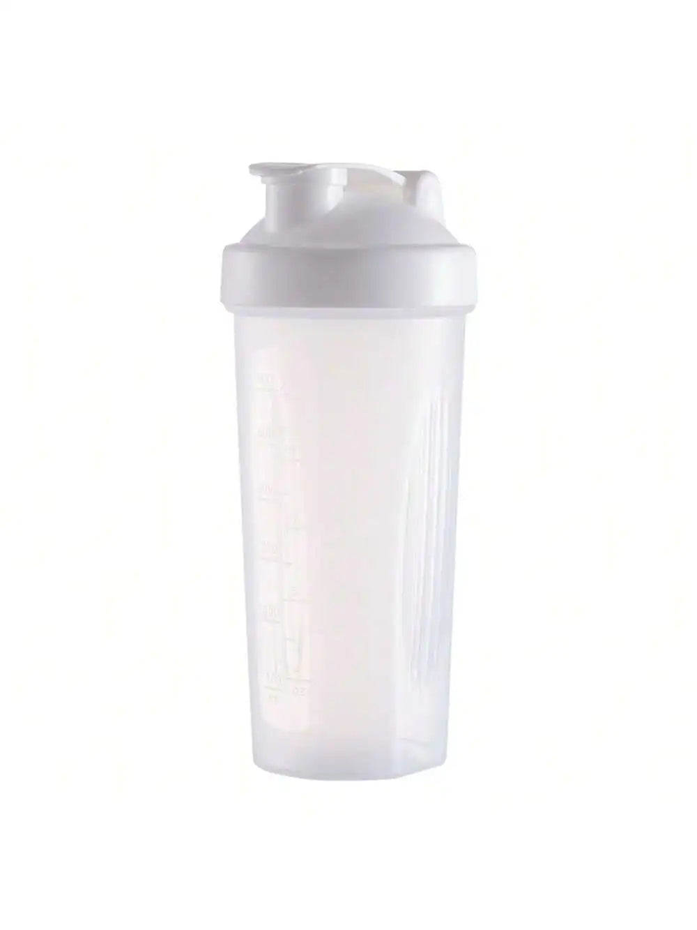 Shaker Bottle Classic Loop Hook Leak Proof Scale Small Stainless Qme white 401-500ml