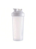 Shaker Bottle Classic Loop Hook Leak Proof Scale Small Stainless Qme white 401-500ml
