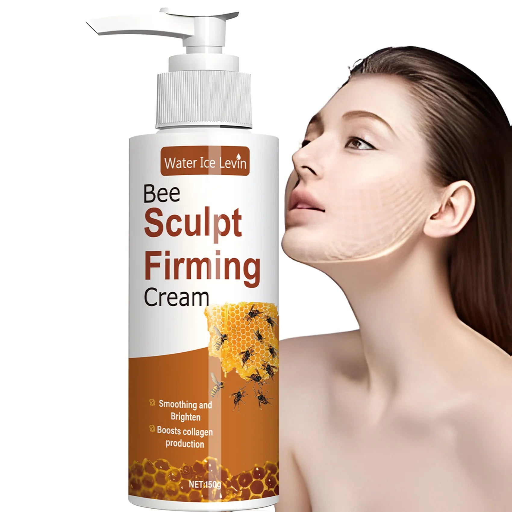 Bee Sculpt Firming Cream - Skin Tightening Cream - Reduces Fine Lines - Lifts and Moisturizes Skin with Natural Collagen Qme