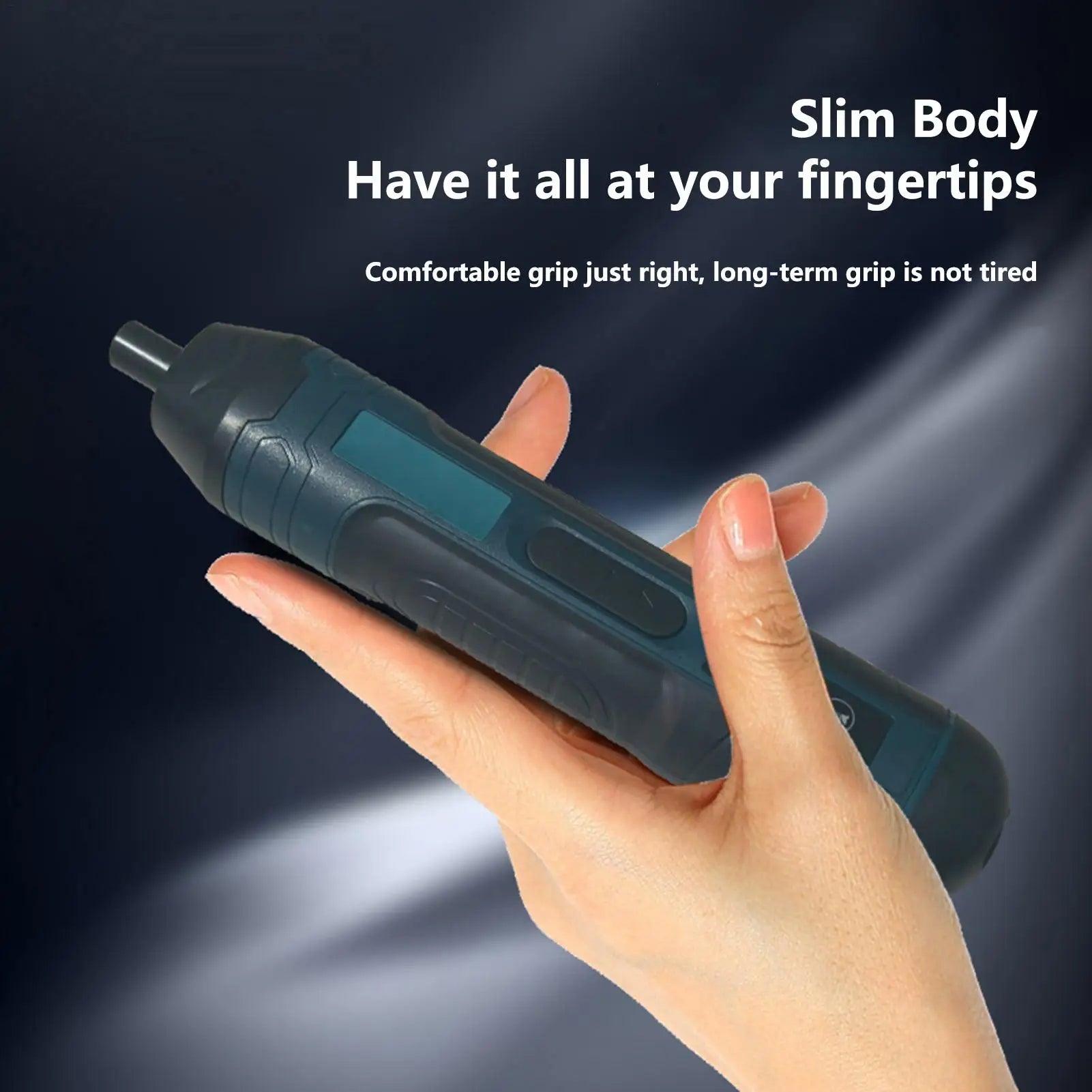 Power Screwdriver Professional Magnetic Comfortable Grip Electric Qme