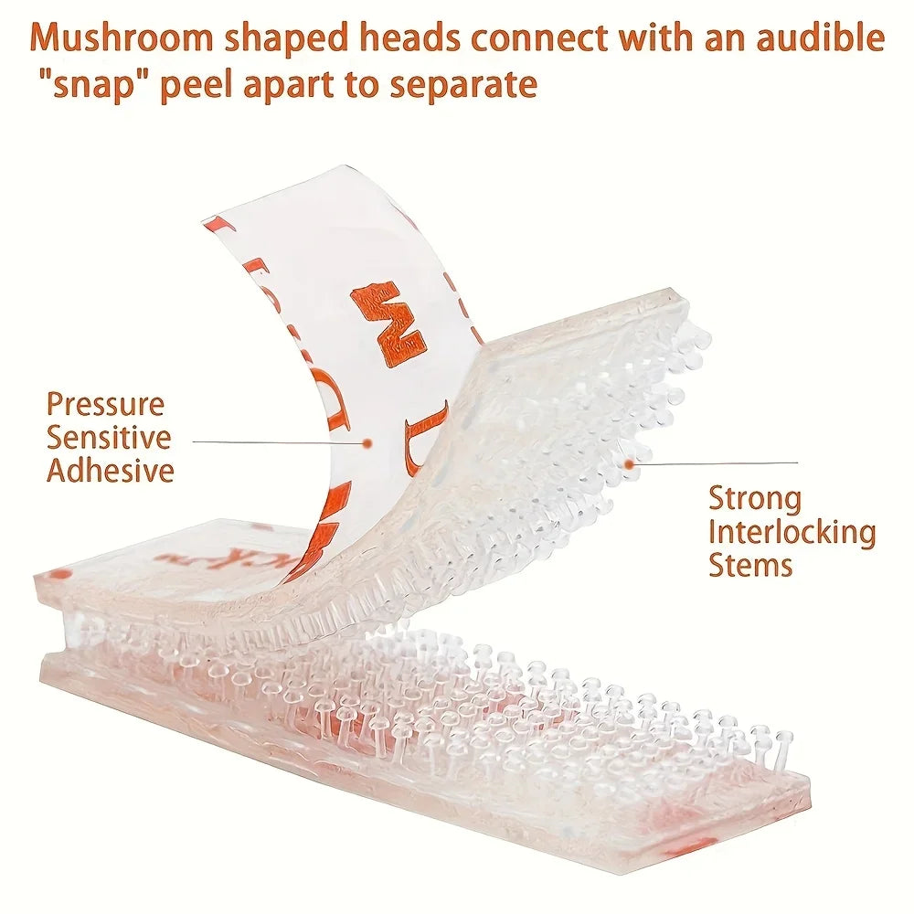 Back adhesive Velcro, interlocking type adhesive tape - double-sided adhesive tape, used for secure bonding, Qme