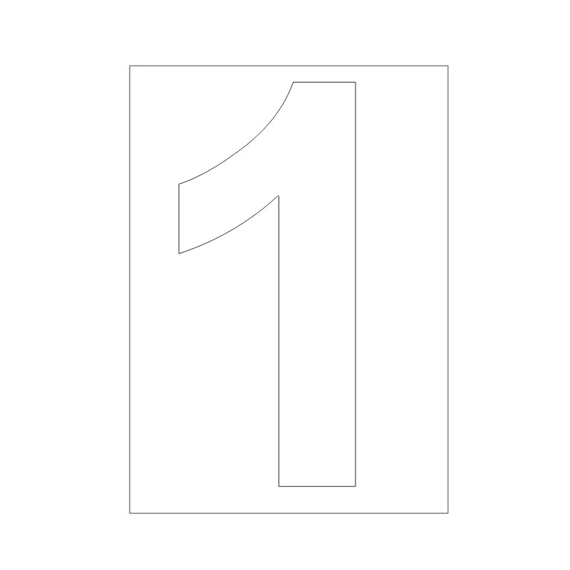 Self-adhesive Trash Can Labels Wheelie Bin Number Sticker Durable Qme A1