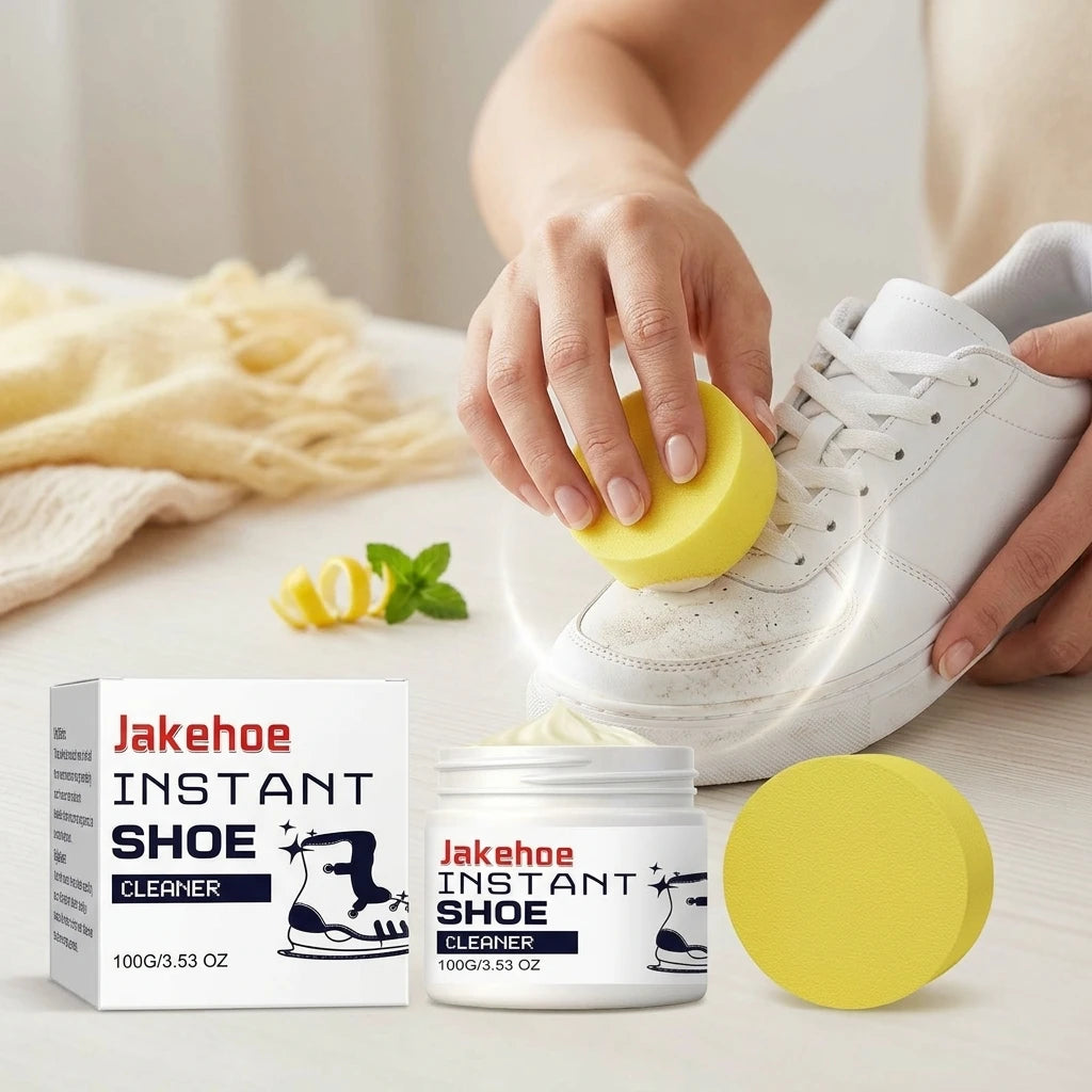Instant Shoe Cleaning Cream Removing Stains Restore Luster Form a Protective Layer Prevent Yellowing All‑purpose Sneaker Cleaner Qme