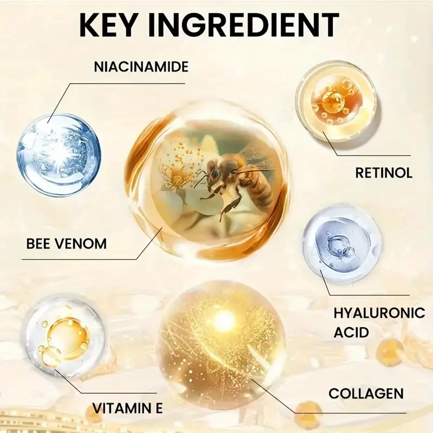 Shea Butter & Collagen Face Cream - Intensive Moisturizer for Dry Skin with Avocado & Hyaluronic Acid Qme