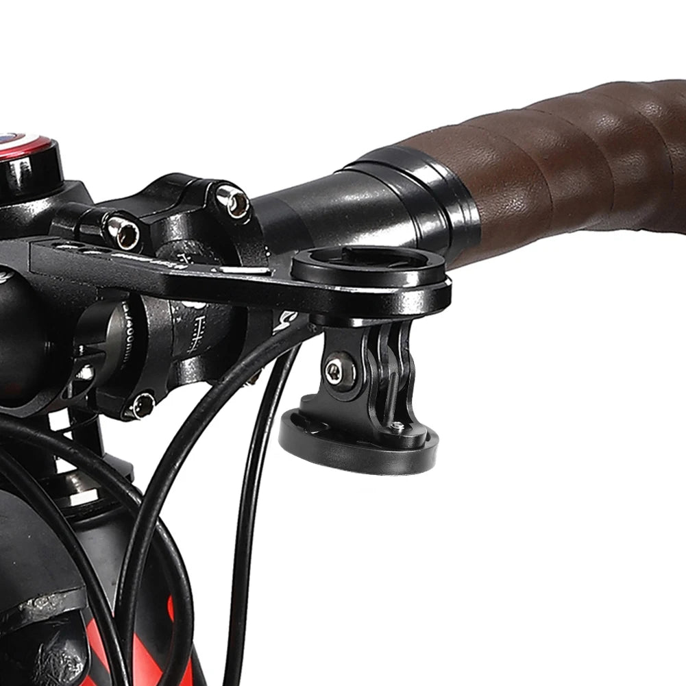 Bike Camera Mount Holder Bracket Adapter Cycling Front Light Bracket Camera Stand Bike Computer Holder Adapter for Garmin Gopro Qme