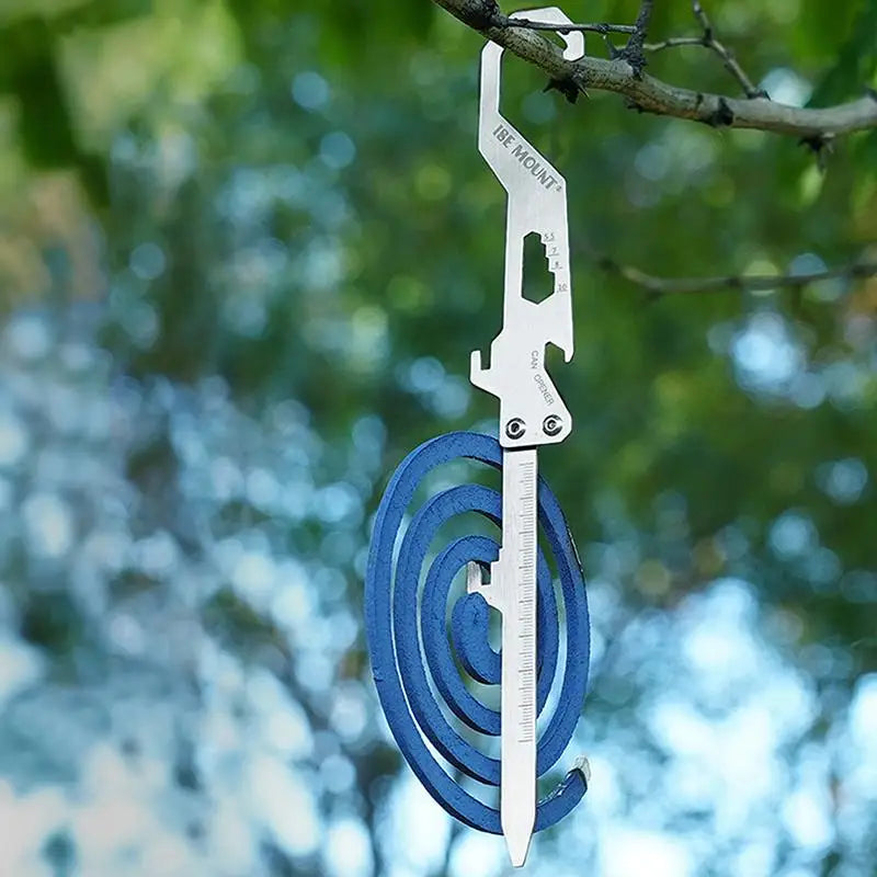 Outdoor Multifunctional Stainless Steel Hook Mosquito Coil Bracket Qme