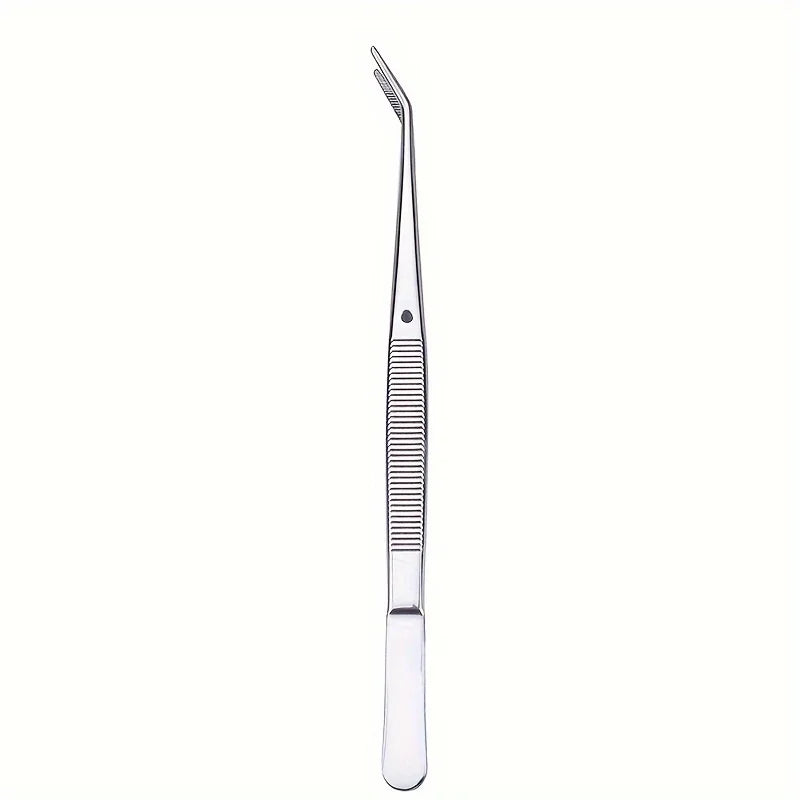 Stainless Steel Multi-purpose Tweezers Perfect Nail Art Dental Qme