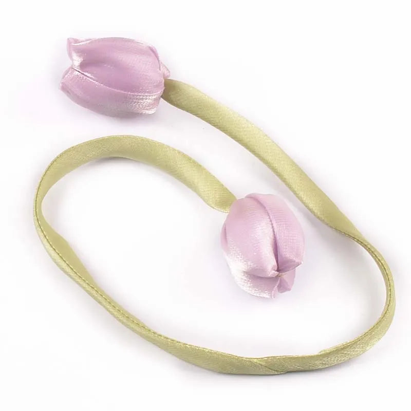 3pcs Length 46cm Tulip Hairband Female Pony Edge Clip Line Ribbon Double Ponytail Personalized Decorative Accessories cp3828 Qme 3pcs cp3828-3