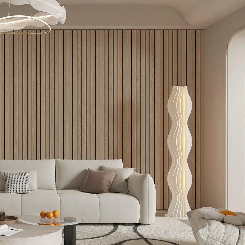 3D Wooden Grid Pattern Wall Panels Waterproof and Durable Wallpaper DIY Peel and Stick Wall Stickers for Home Decoration Qme
