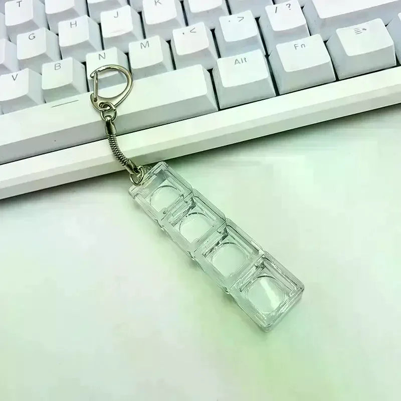 Mechanical Keyboard Switch Tester 6 Key DIY Keychain Sampler Gaming Qme