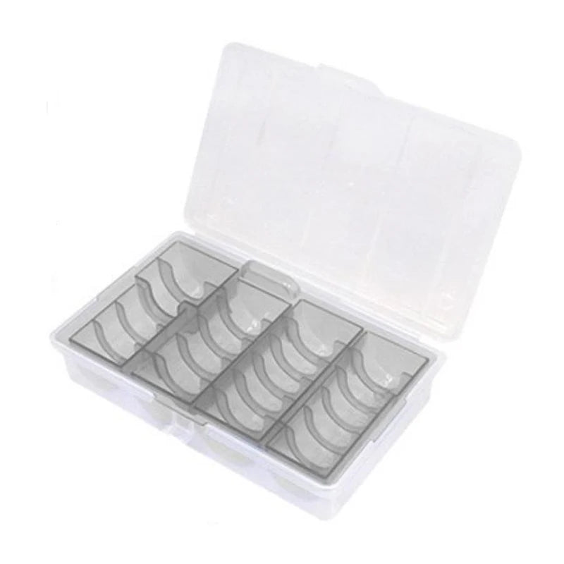 Clear Round Coin Cases Storage Capsules Display Protection Organizer Qme