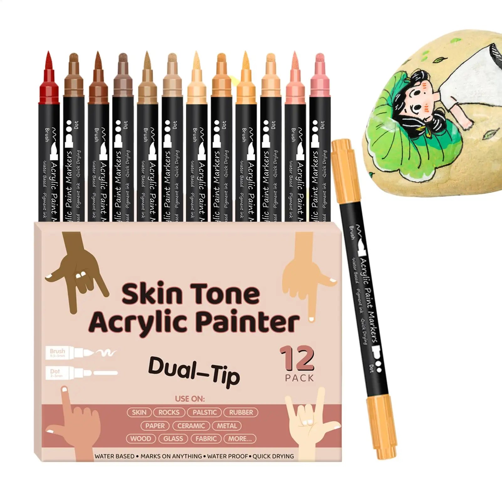 Nail Arts Graffiti Pen Markers Body Skin Drawing Abstract Lines Fine Qme