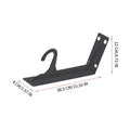 Closet Rod Bracket Bar Support Shelf Replacement Brackets Cabinet Qme China Mainland Black