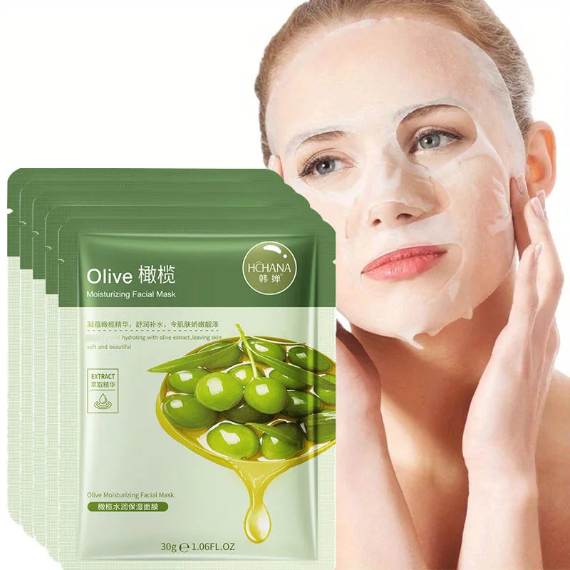 Olive Moisturizing Facial Mask Rich Glycerin Daily Care Suitable All Qme