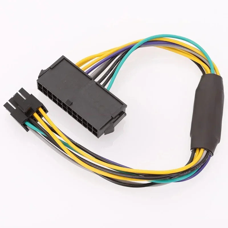 12 Inch 0.3m ATX PSU Power Adapter 24 Pin To 8 Pin Cable Compatible with DELL Optiplex 3020 7020 9020 Precision T1700 Qme