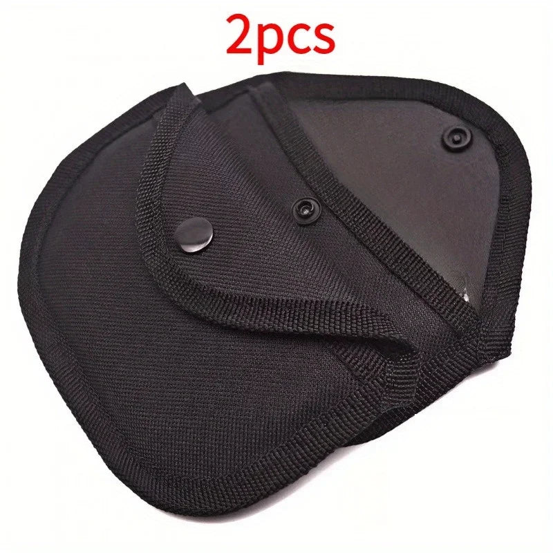 2pcs durable copper joint storage bags with safety buckle closure, portable home storage box, fabric material. Qme