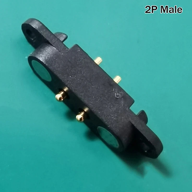 DC 12V 3A Waterproof Magnetic Pin Connector 3P 4P Pin Male Female Spring Loaded DC Power Socket Qme B