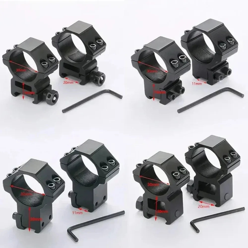 25 4 Rifle Scope Mounting Ring Flashlight Dovetail Picatinny Rail Qme