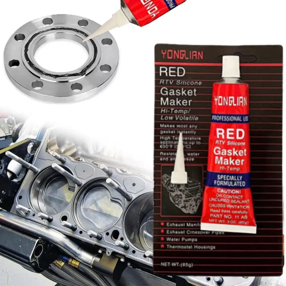 Automotive Engine Sealant Silicone Gasket Maker Waterproof Red Qme