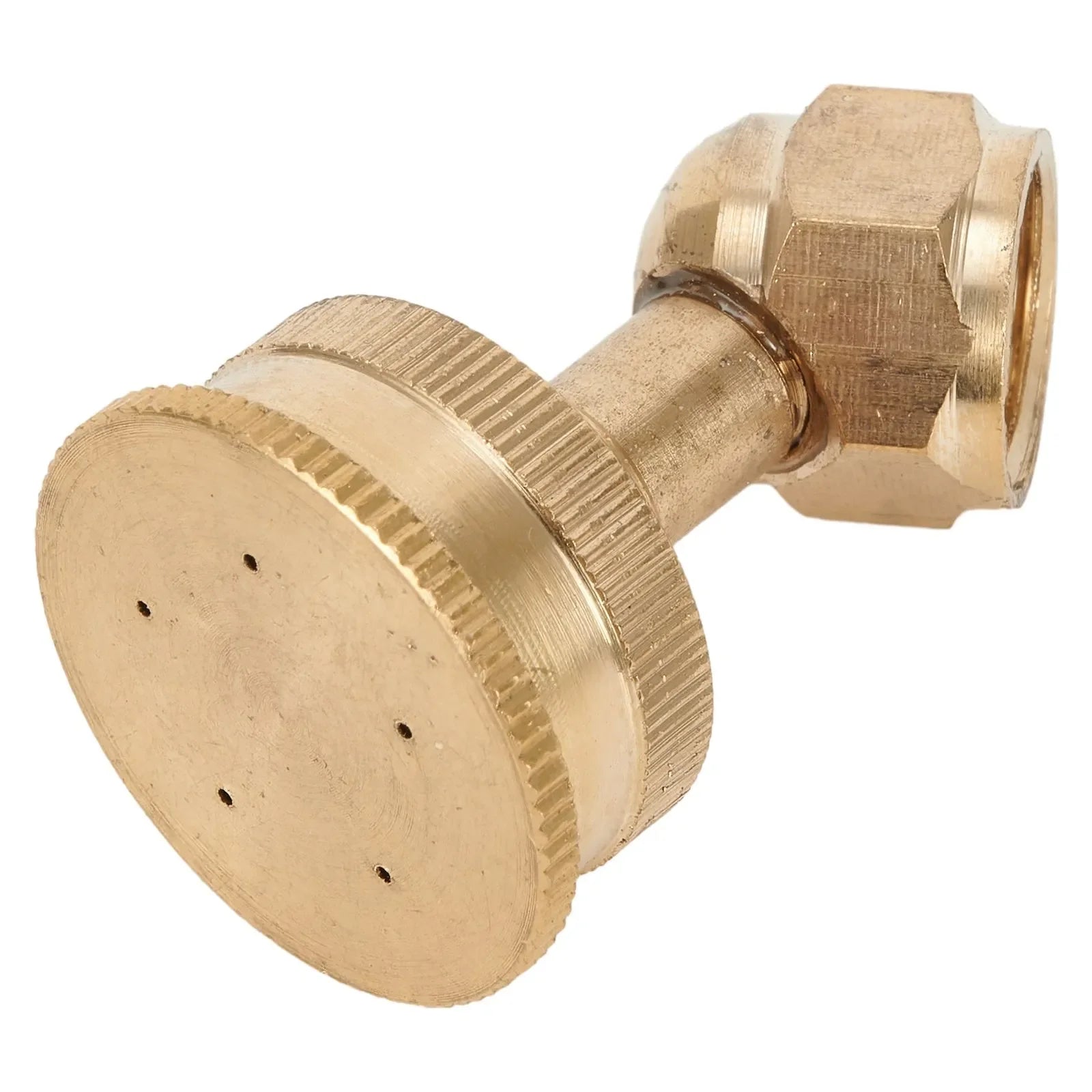 Garden Sprinkler Adjustable 5Hole Brass Sprayer Nozzle M14 Atomizing Spray Fitting Hose Fitting Straight Curved Nozzle Qme Curved