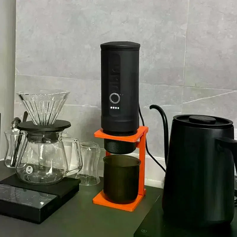 Foldable Portable Coffee Machine Stand, Drip Coffee Pot Standing Stand, Home Office Travel Camping Coffee Brewing Qme