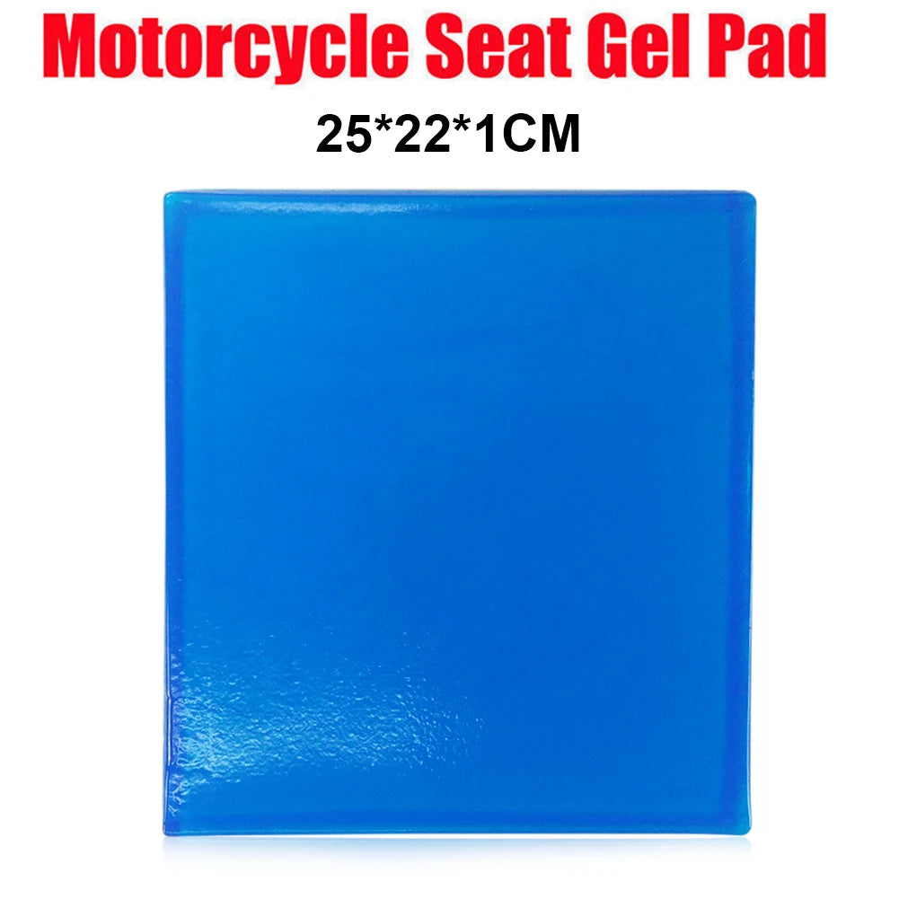 New Motorcycle Seat Gel Pad Shock Absorption Mat Motorbike Scooter Comfortable Soft Gel Cushion Motor Bike Modified Seat Pads Qme 25x22x1cm