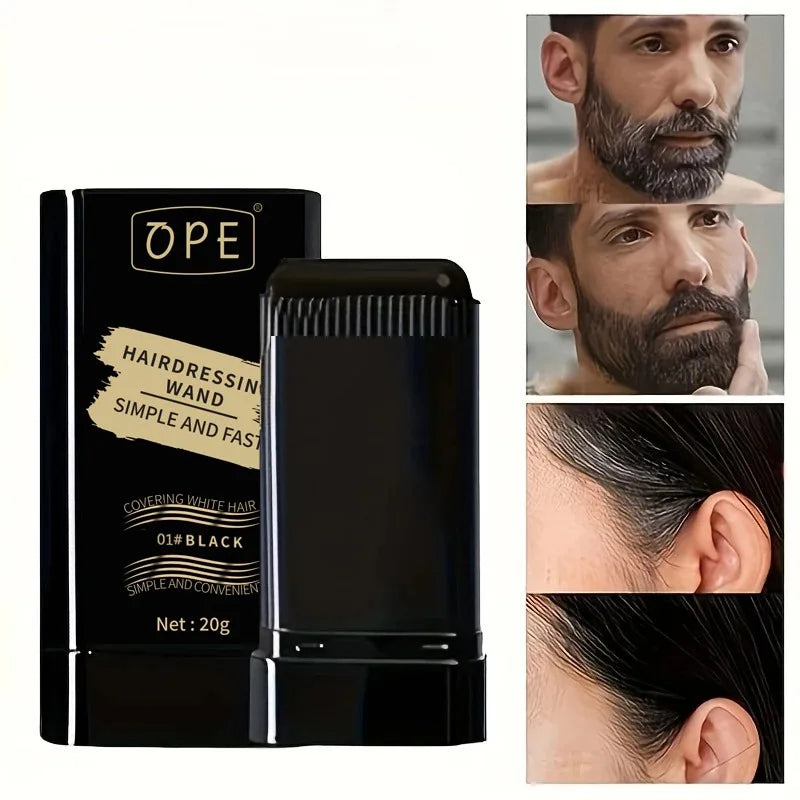 Three-color Quick Touch-up Hair Dye Stick Beard Portable Temporary Qme