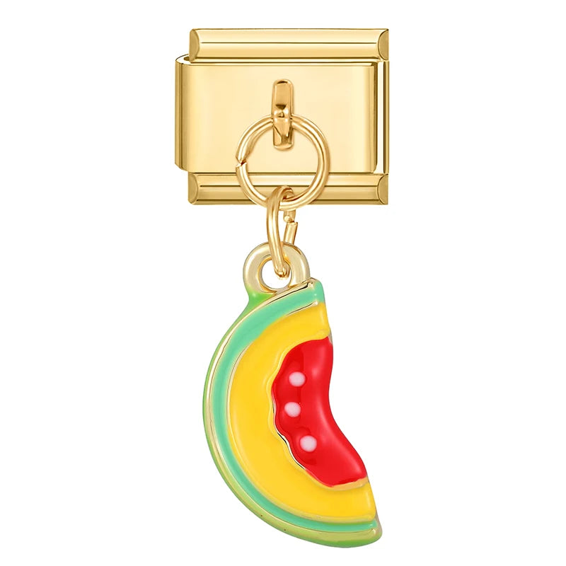 2025 Women Fish Dolphin Fruits Mushroom Italian Charms Links Beads