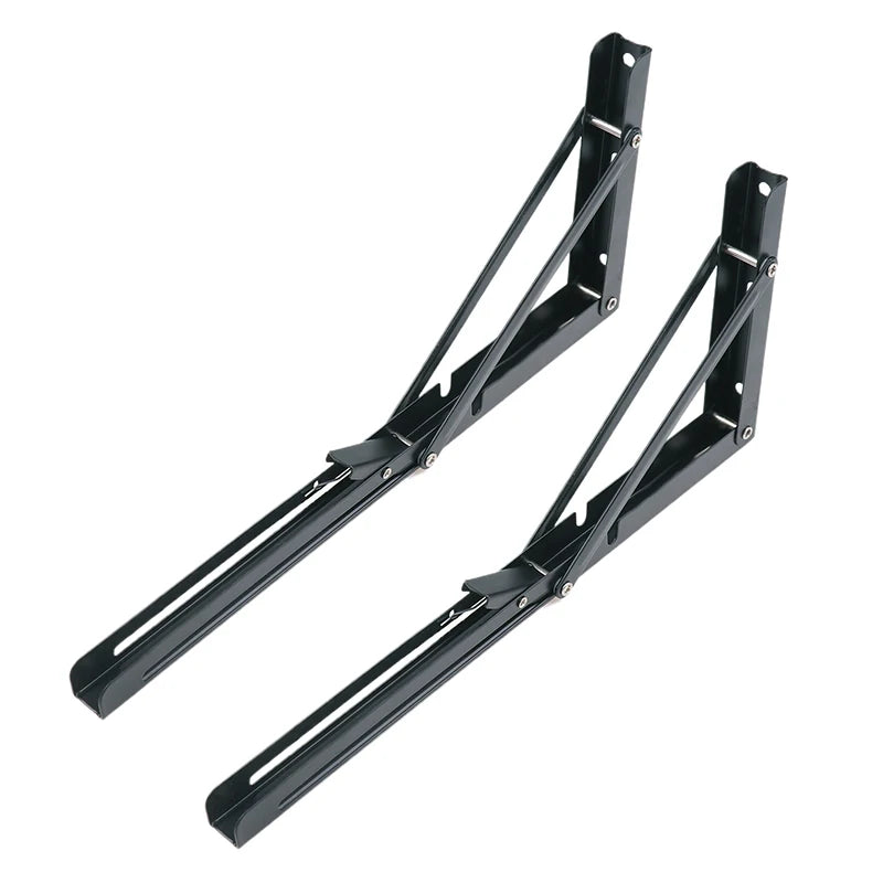 Innovative 1 Cold Rolled Steel Triangle Folding Shelf Bracket Qme 14inch 2PCS