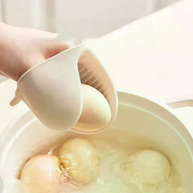 Thickened Silicone Heat Resistant Gloves Non Slip Oven Mitts Microwave Safe Kitchen Gloves For Baking Cooking Qme