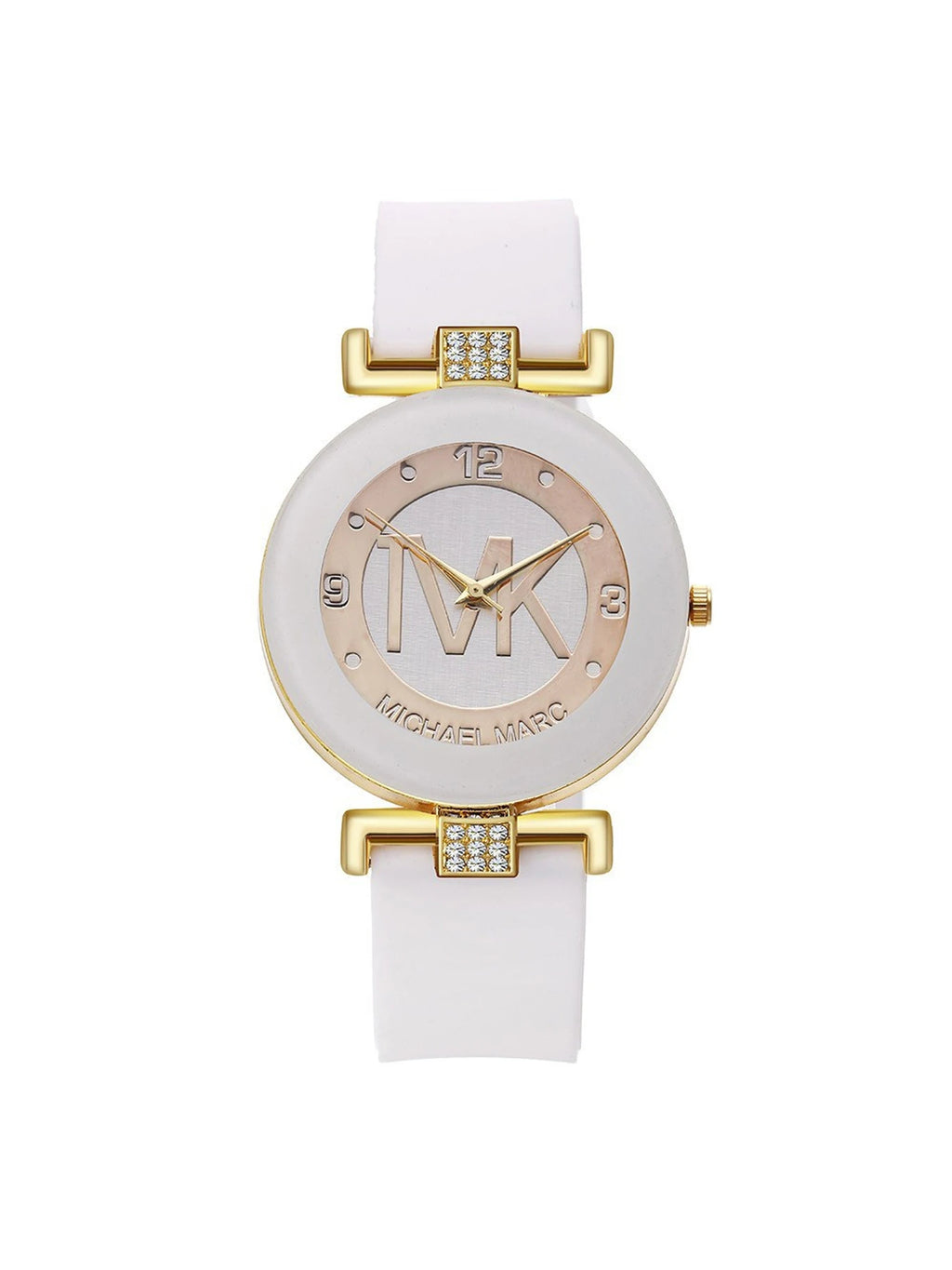 6pcs/5pcs/4pcs Fashion Classic Spot Silicone Diamond Set Large Dial Digital Men's and Women's Quartz Watch Qme