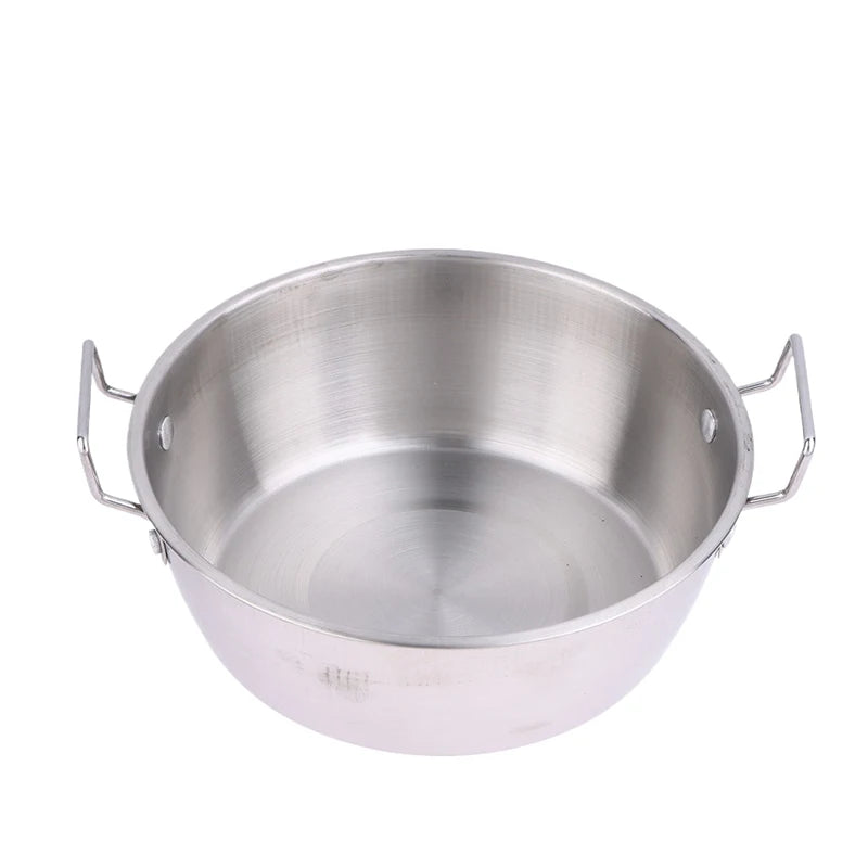 Cookware Saucepan Dry Pots Handle Kitchen Stainless Steel Seafood Qme 3